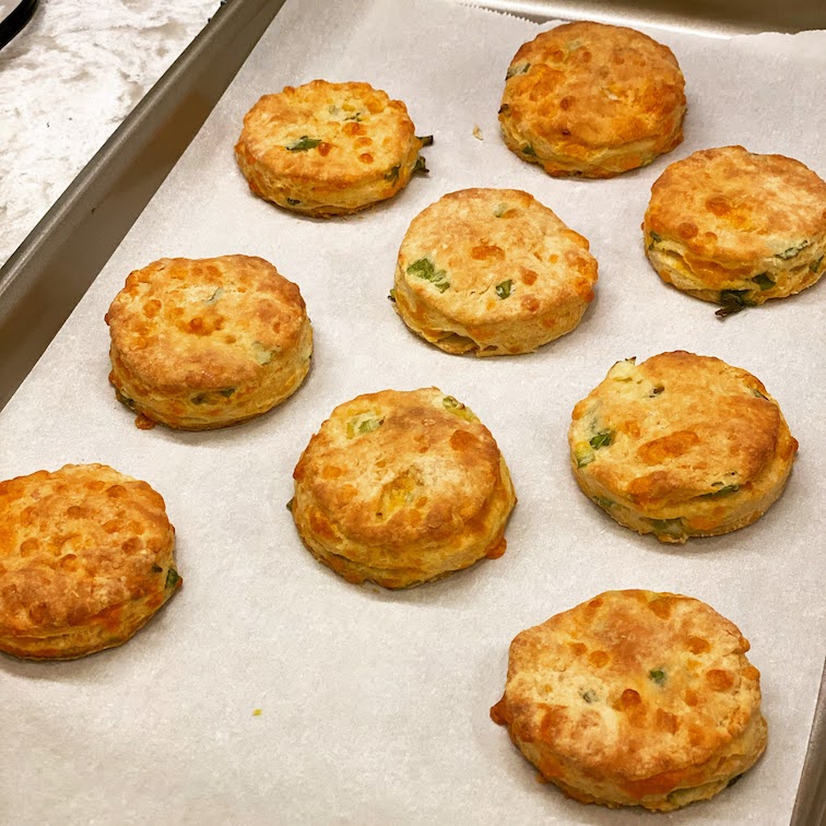 Cheddar Scallion Biscuits